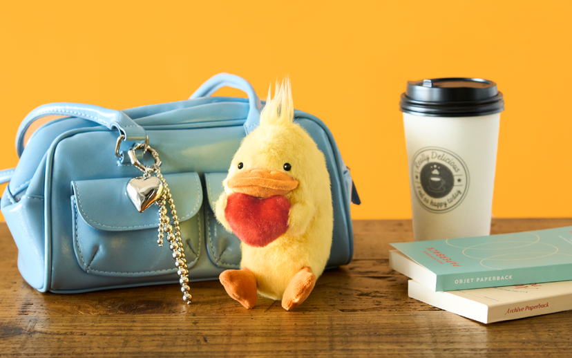 Funbarus POSTURE PAL Bag Charm Sloth / Calico Cat / Duck / Rabbit / Shiba Inu / Axolotl