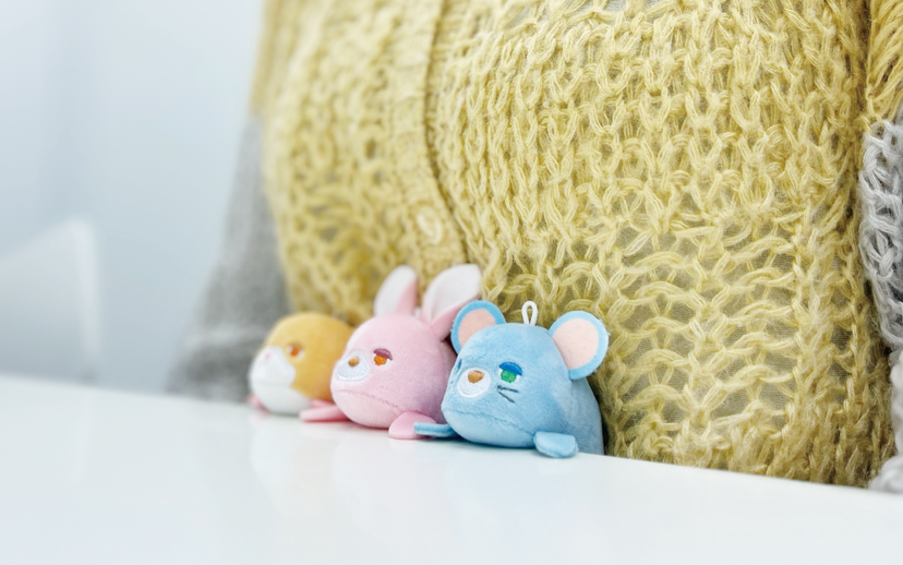 Posture Pal mini (S) Rabbit / Bear / Cat / Mouse / Pig / Hamster / Penguin / Sloth / Quokka wallaby / Seal