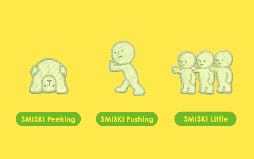 SMISKI Embroidery Sticker vol.2 Peeking / Pushing / Little