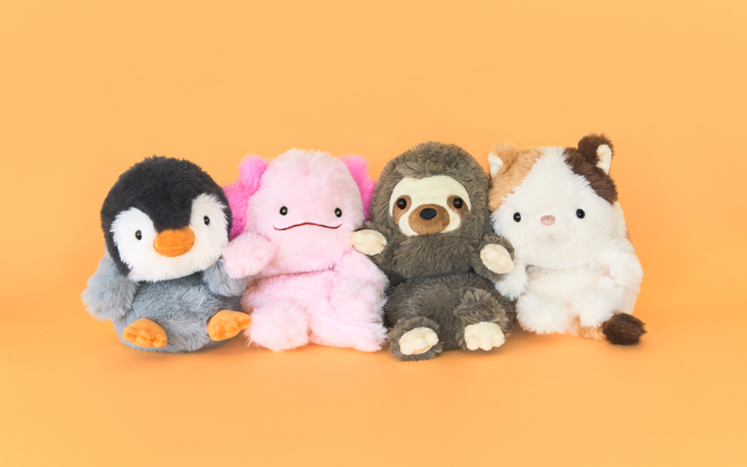 Posture Pal Wrist Cushion Sloth / Calico cat / Axolotl / Penguin