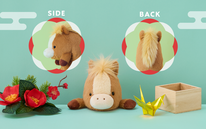 Posture Pal (L) Horse - Brown棕色 / White白色 -