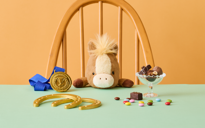 Posture Pal (L) Horse - Brown棕色 / White白色 -