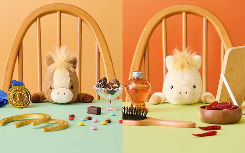 Posture Pal (L) Horse - Brown棕色 / White白色 -