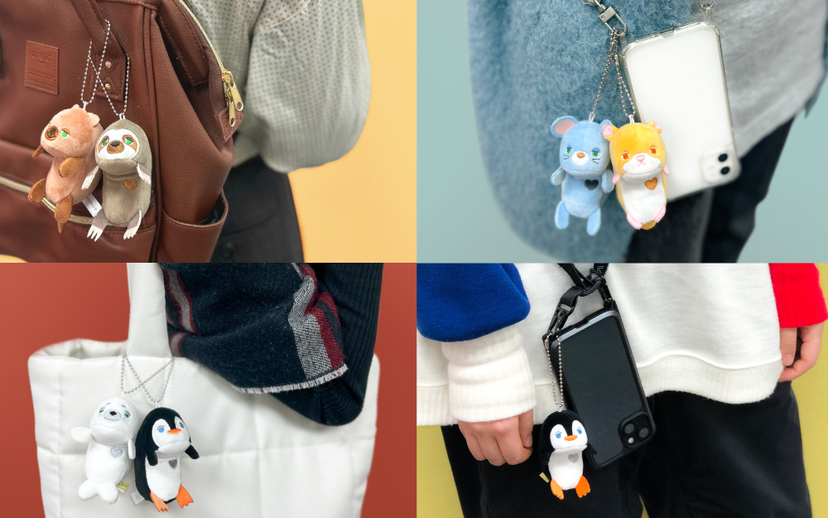 Posture Pal Mini (S) Rabbit / Bear / Cat / Mouse / Pig / Hamster / Penguin / Sloth / Quokka wallaby / Seal  - もっと小さな ふんばるず -